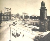 La Iglesia San Nicolás de Bari en el lugar del Obelisco. Ensanche calle Corrientes.